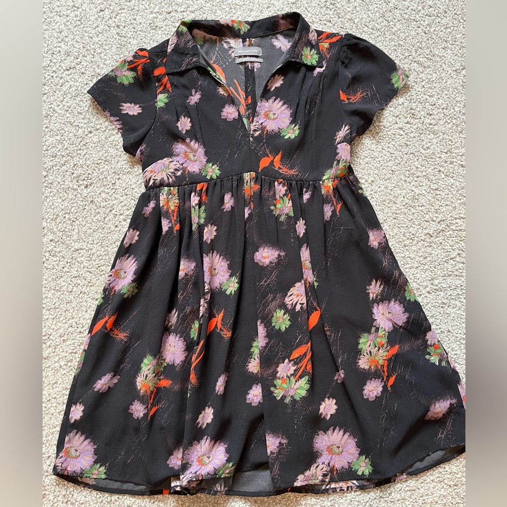 Black Floral Urban Outfitters Dress